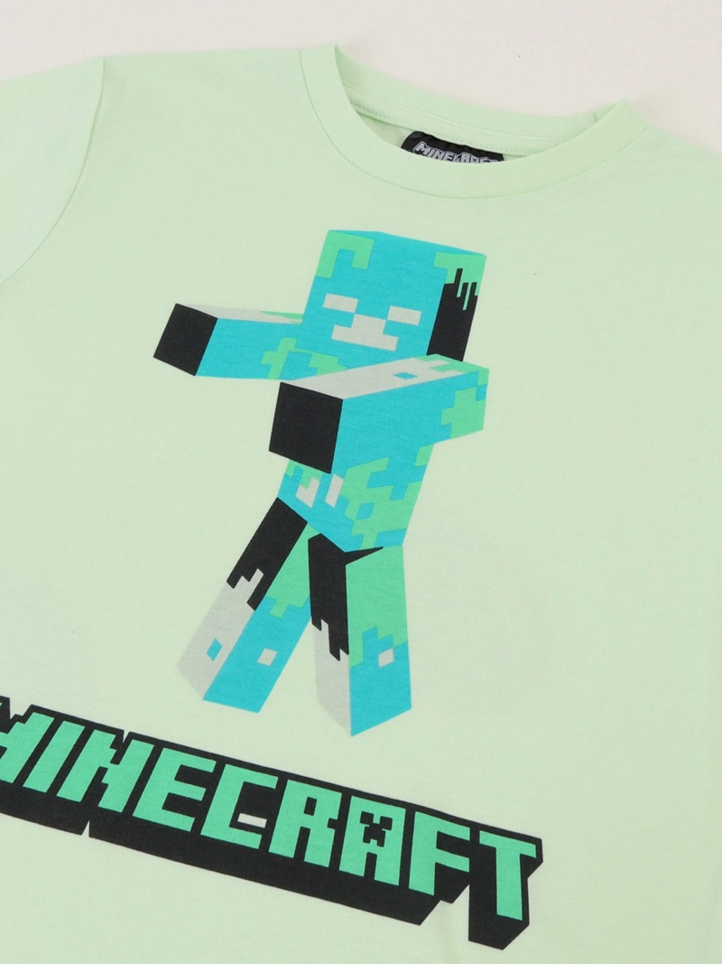 POLERA MANGA CORTA NIÑO MINECRAFT  - 3