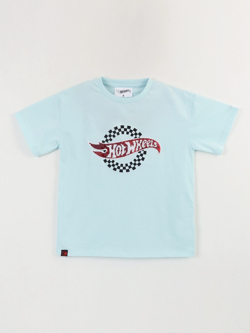 POLERA MANGA CORTA NIÑO HOT WHEELS LOGO - 1