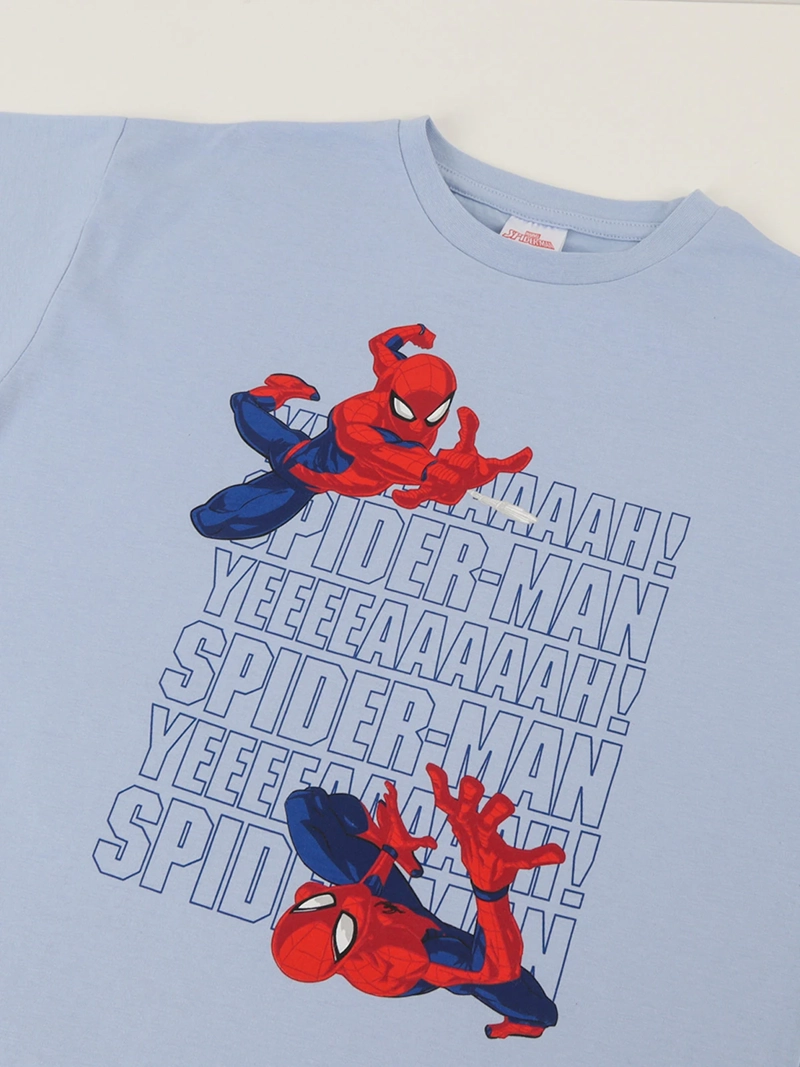 POLERA MANGA CORTA NIÑO SPIDERMAN SALTANDO - 3