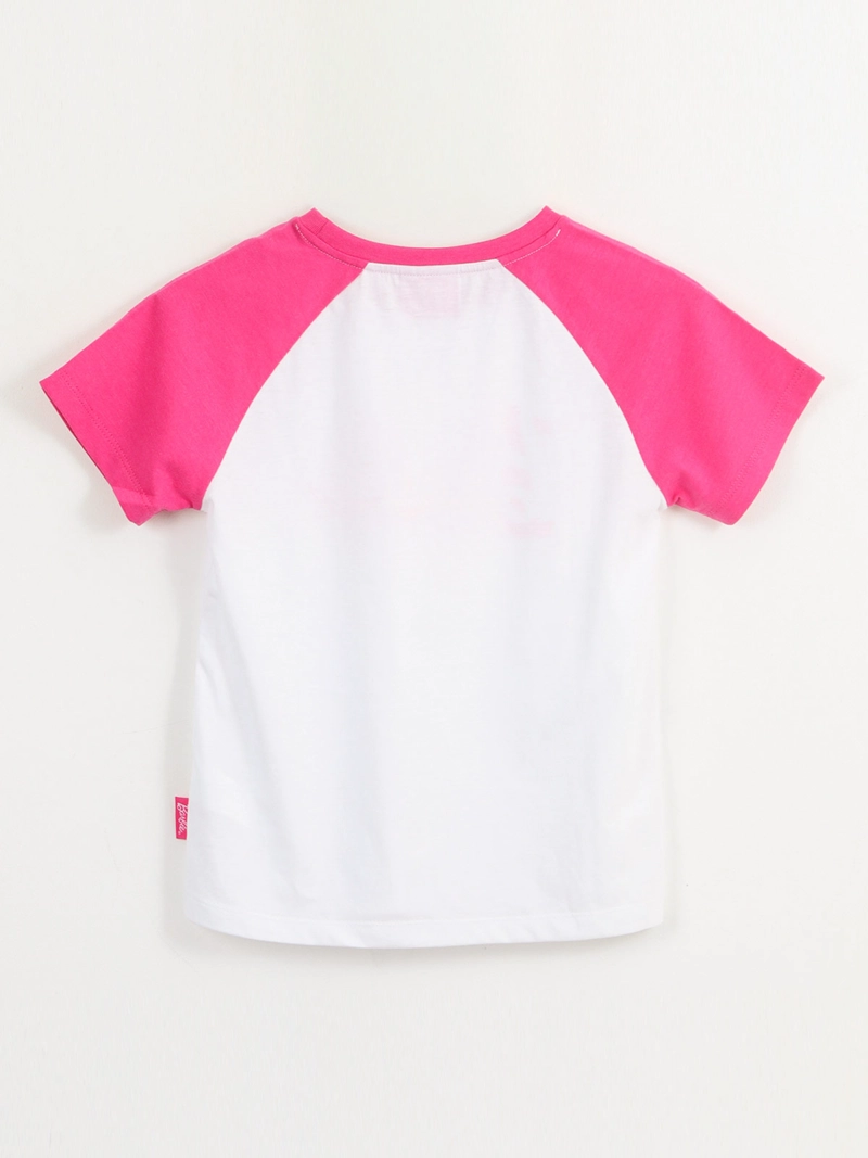 POLERA MANGA CORTA NIÑA BARBIE RAGLAN - 2