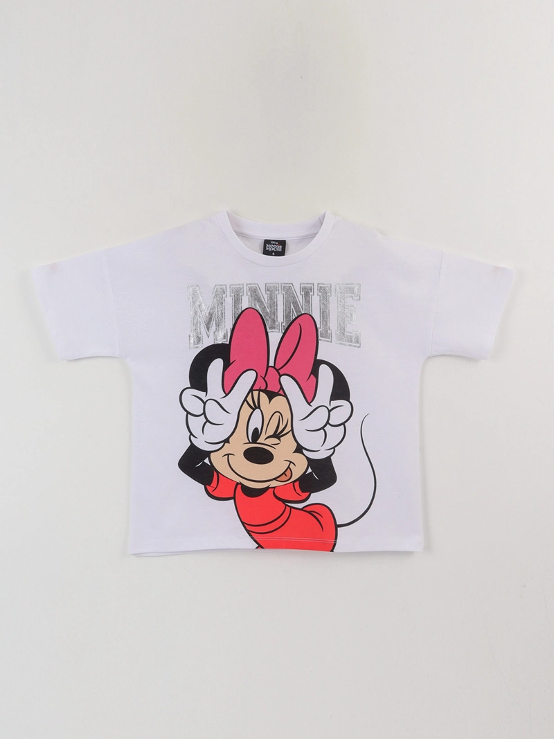 POLERA MANGA CORTA NIÑA MINNIE PERSONAJE - 1
