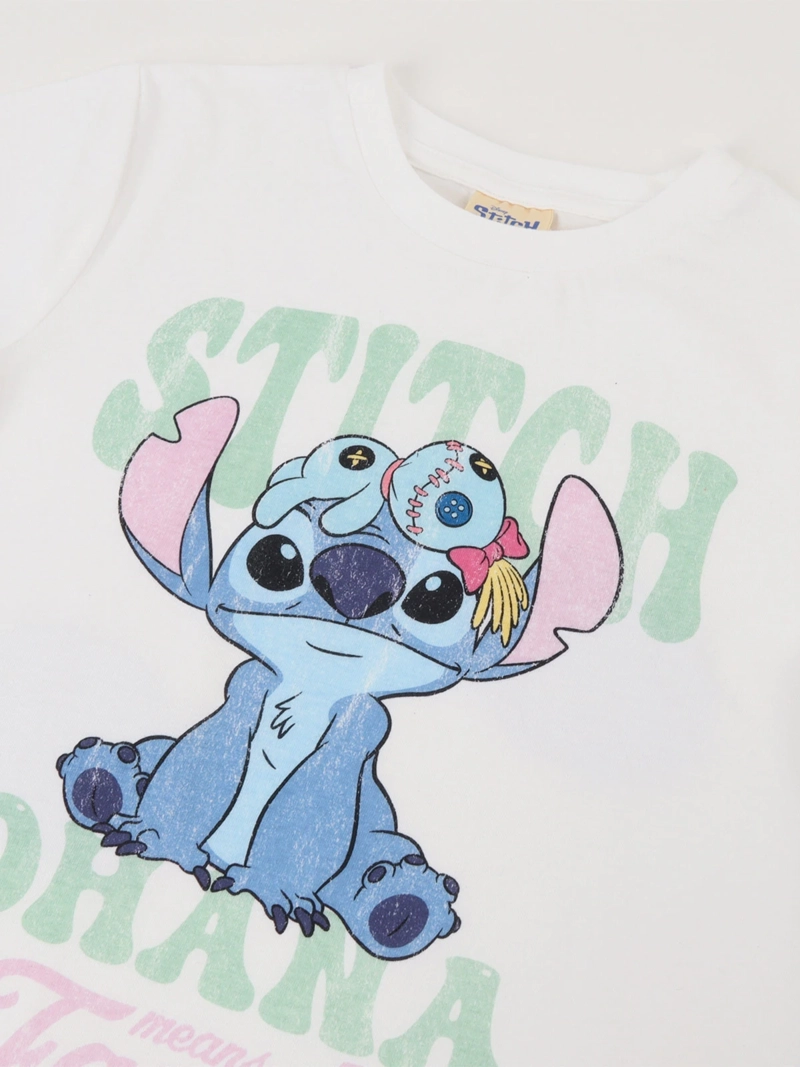 POLERA MANGA CORTA NIÑA STITCH - 3