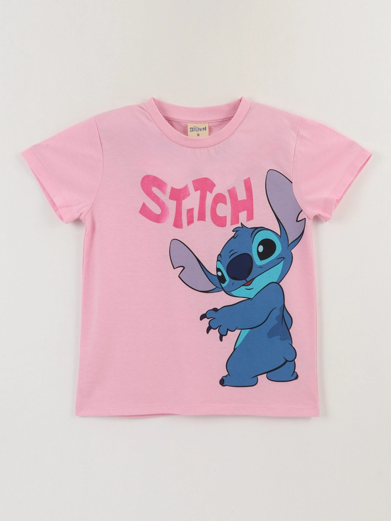POLERA MANGA CORTA NIÑA STITCH
