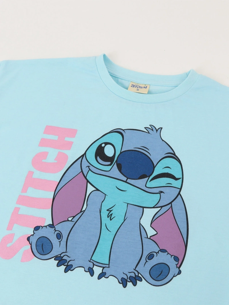 POLERA MANGA CORTA NIÑA STITCH  - 3