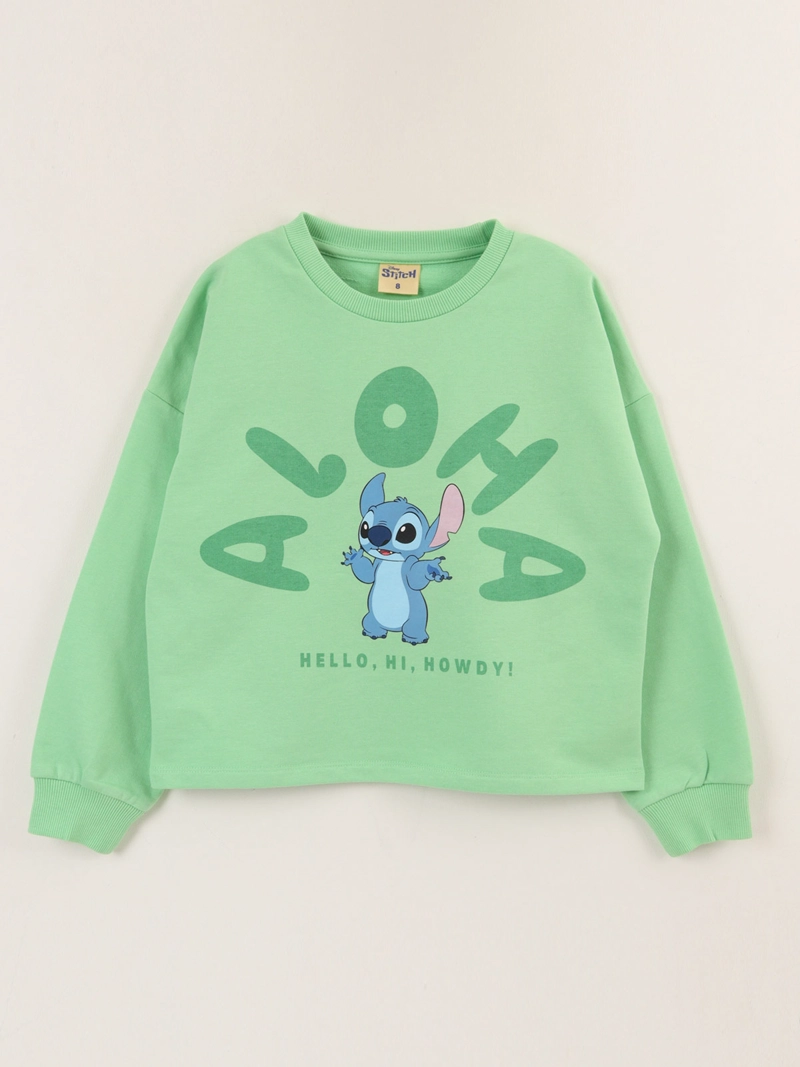 POLERA NIÑA STITCH MANGA LARGA - 1
