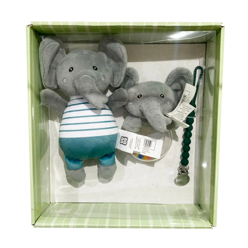 PELUCHE 18CM SONAJERO Y MORDEDOR ELEFANTE - 2