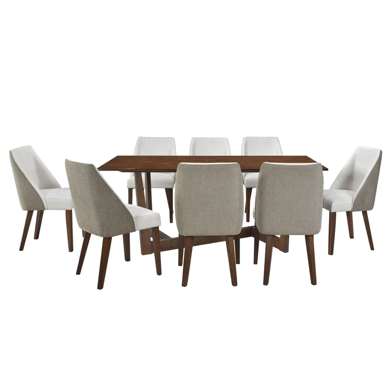 JUEGO DE COMEDOR RIPLEY HOME NICOLE 8S GRIS - 1