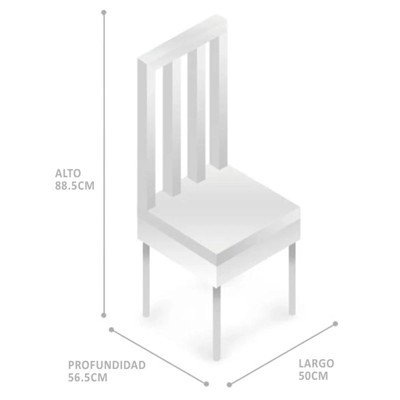 JUEGO DE COMEDOR RIPLEY HOME NICOLE 8S GRIS - 7