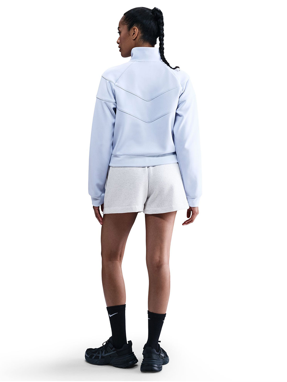 SHORT MUJER NIKE DQ5802 GRIS SPORTSWEAR CLUB FLEECE - 2