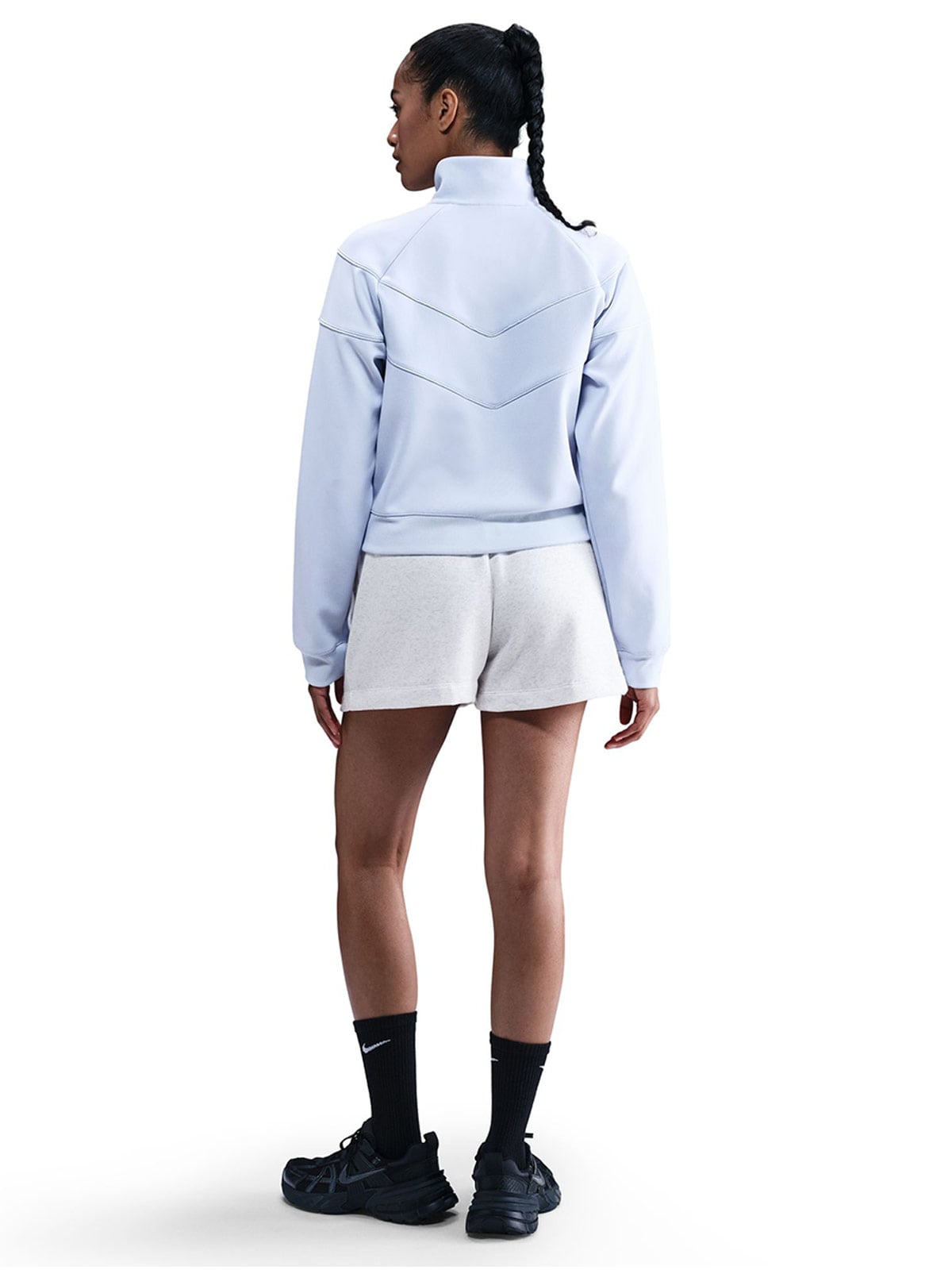 SHORT MUJER NIKE DQ5802 GRIS SPORTSWEAR CLUB FLEECE - 2