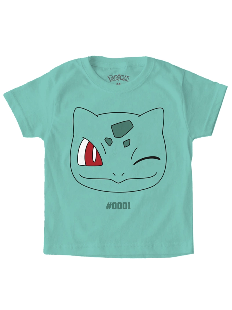 POLERA MANGA CORTA NIÑO POKEMON BULBASAUR - 1