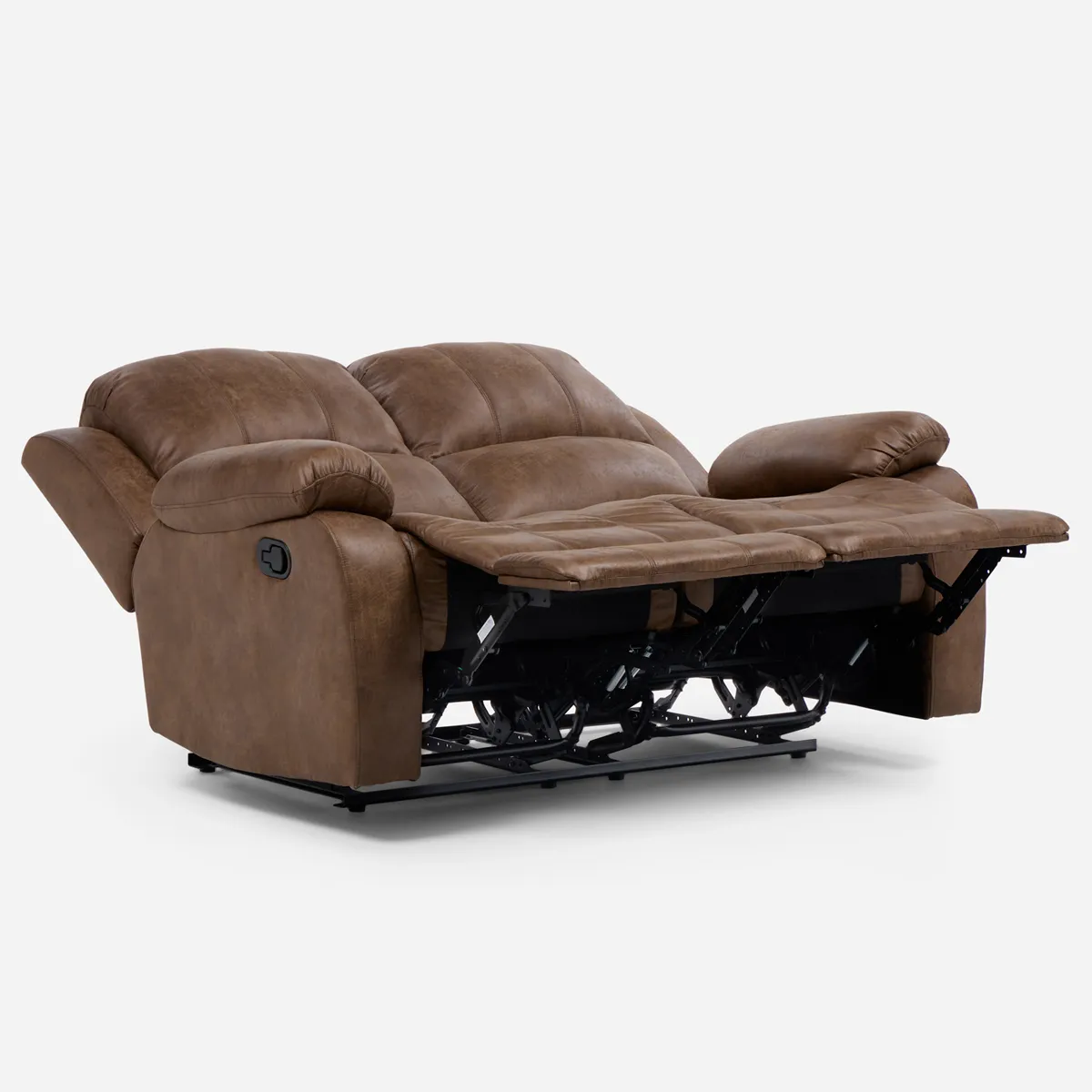 SOFÁ ROSEN RECLINABLE TABACO UMBRIA 2 CUERPOS - 4