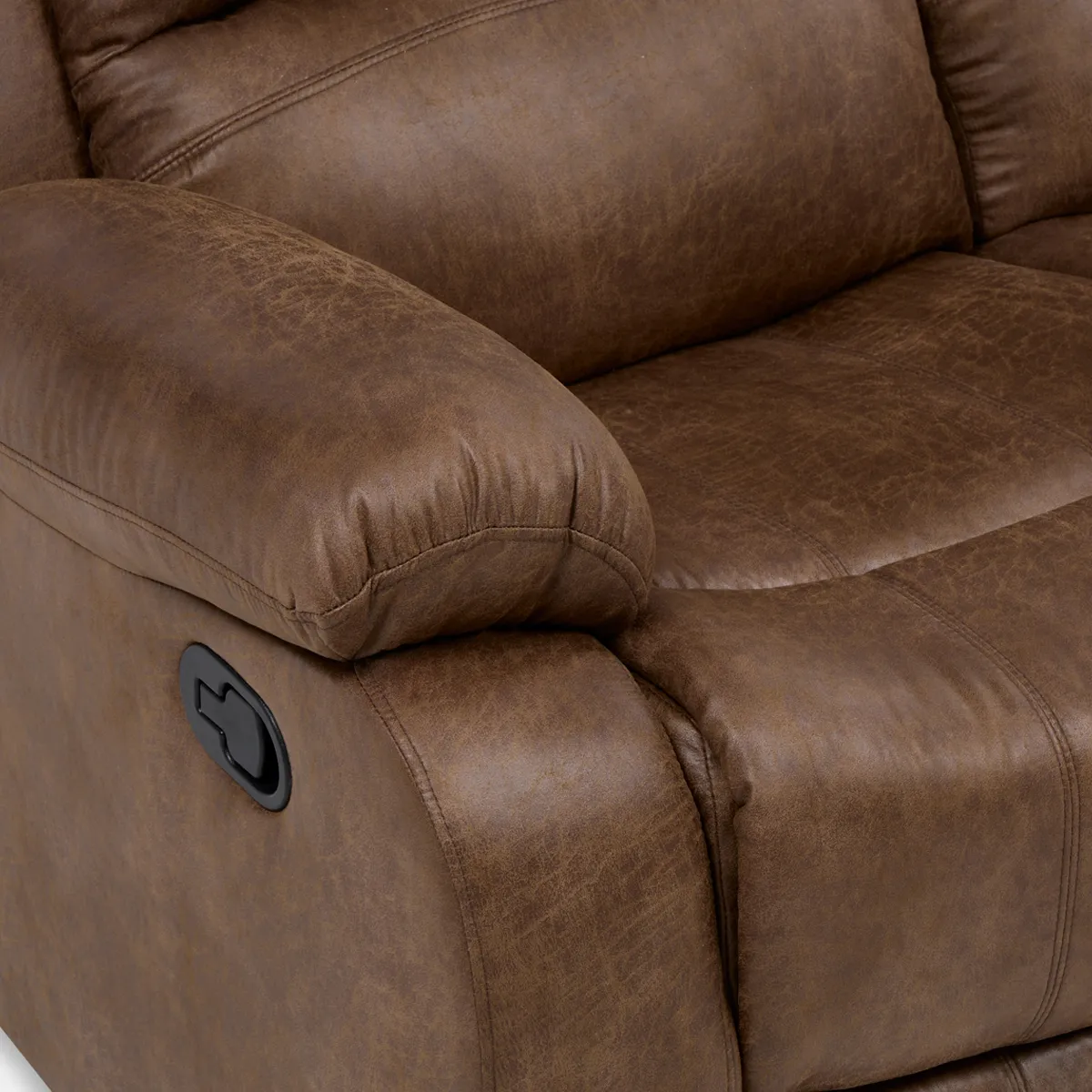 SOFÁ ROSEN RECLINABLE TABACO UMBRIA 2 CUERPOS - 9