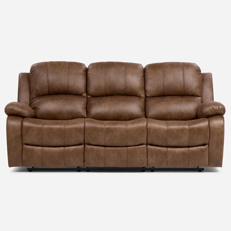 SOFÁ ROSEN RECLINABLE TABACO UMBRIA 3 CUERPOS - 2