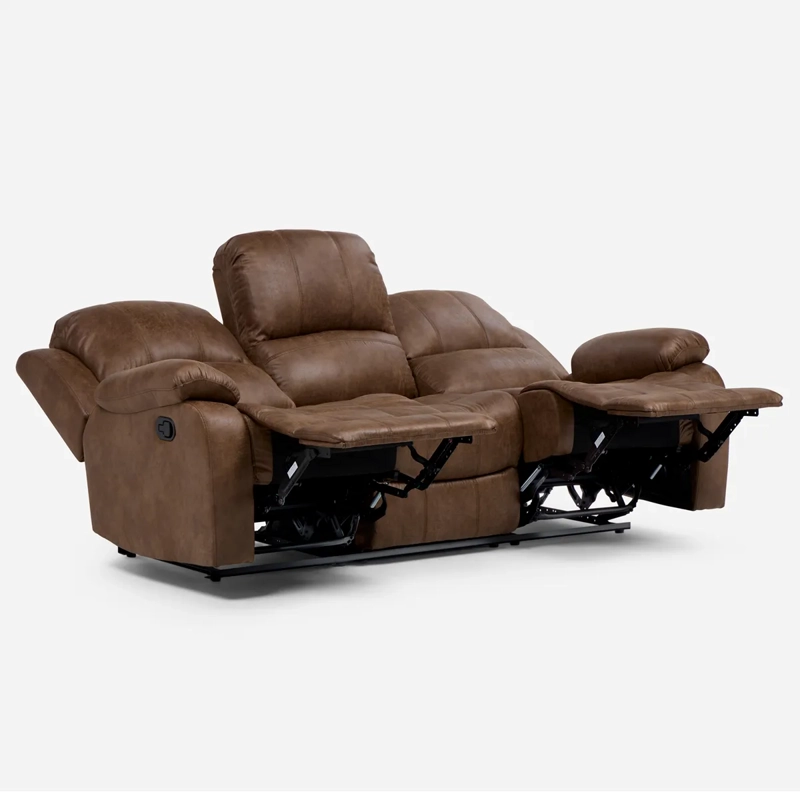 SOFÁ ROSEN RECLINABLE TABACO UMBRIA 3 CUERPOS - 3