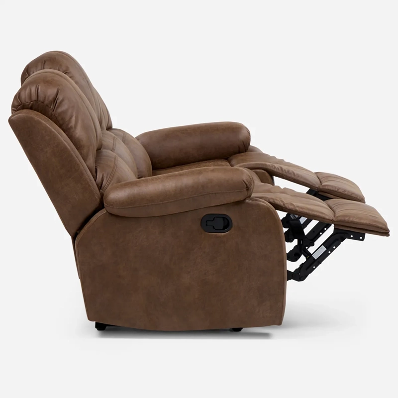 SOFÁ ROSEN RECLINABLE TABACO UMBRIA 3 CUERPOS - 6