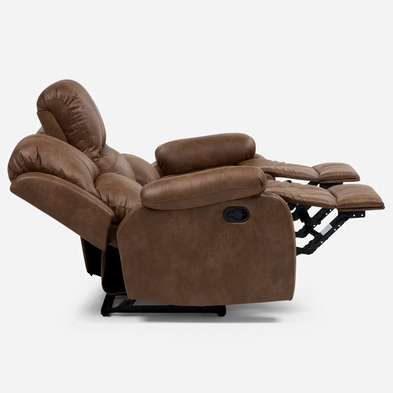 SOFÁ ROSEN RECLINABLE TABACO UMBRIA 3 CUERPOS - 8