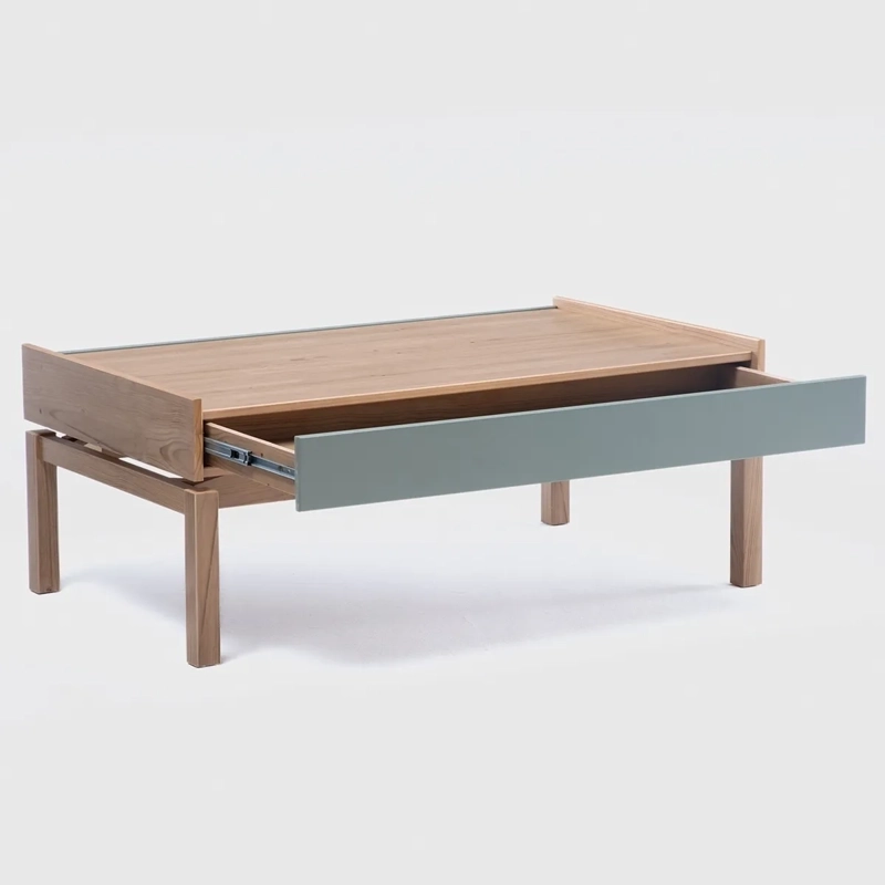 MESA DE CENTRO ROCA BARCELONA 100 X 60 CM 1C VERDE/ROBLE - 5