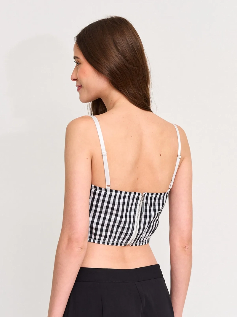 POLERA SIN MANGAS ALGODÓN MUJER TALLY WEIJL NEGRO - 2