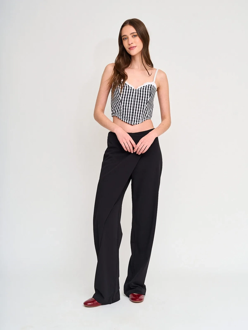 POLERA SIN MANGAS ALGODÓN MUJER TALLY WEIJL NEGRO - 4