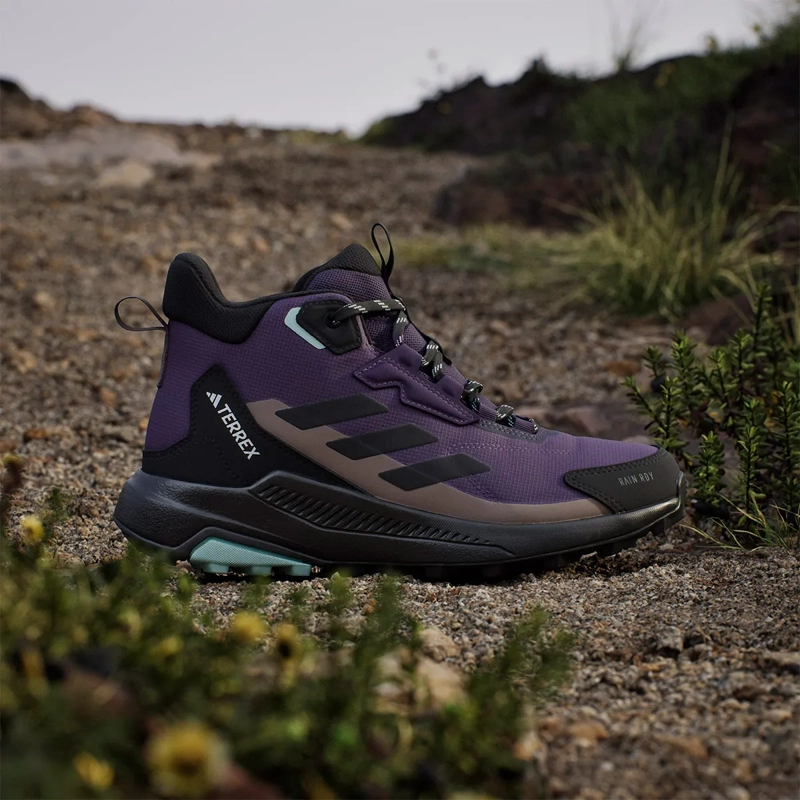 ZAPATILLAS MUJER ADIDAS TERREX TREKKING MORADO ANYLANDER MID RAIN.RDY - 9