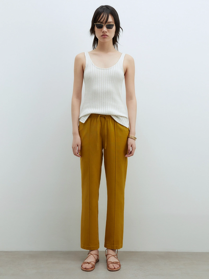 PANTALÓN MUJER SFERA ALGODÓN FLUIDO - 1