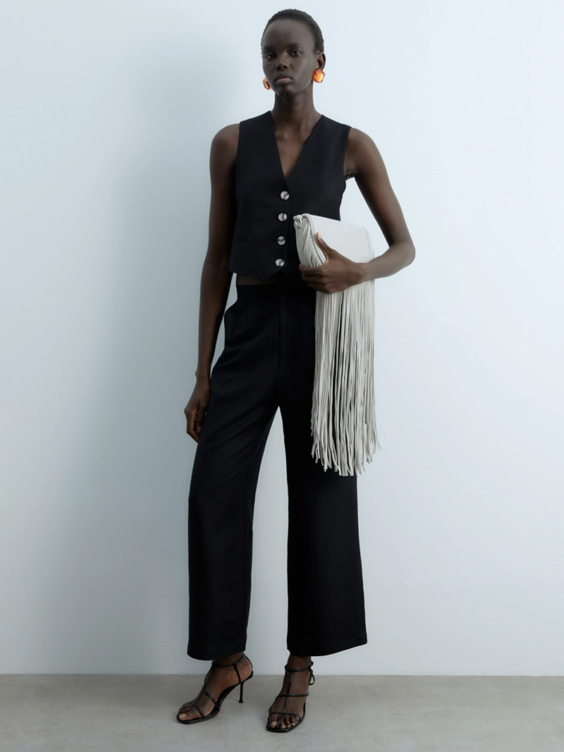 PANTALÓN MUJER SFERA LINO - 1