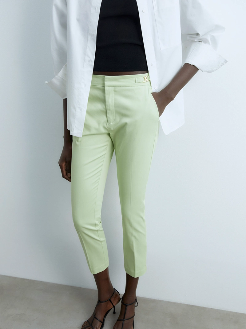 PANTALÓN MUJER SFERA CAPRI ALGODÓN  - 4