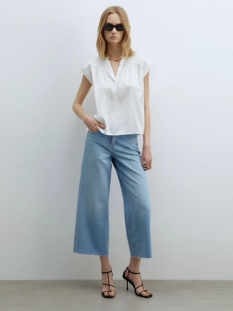 BLUSA MUJER SFERA SATINADA