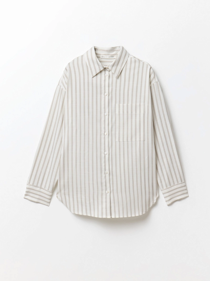 BLUSA MUJER SFERA MANGA LARGA RAYAS - 6