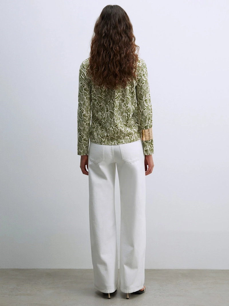 POLERA MUJER SFERA ALGODÓN MANGA LARGA PRINT - 4