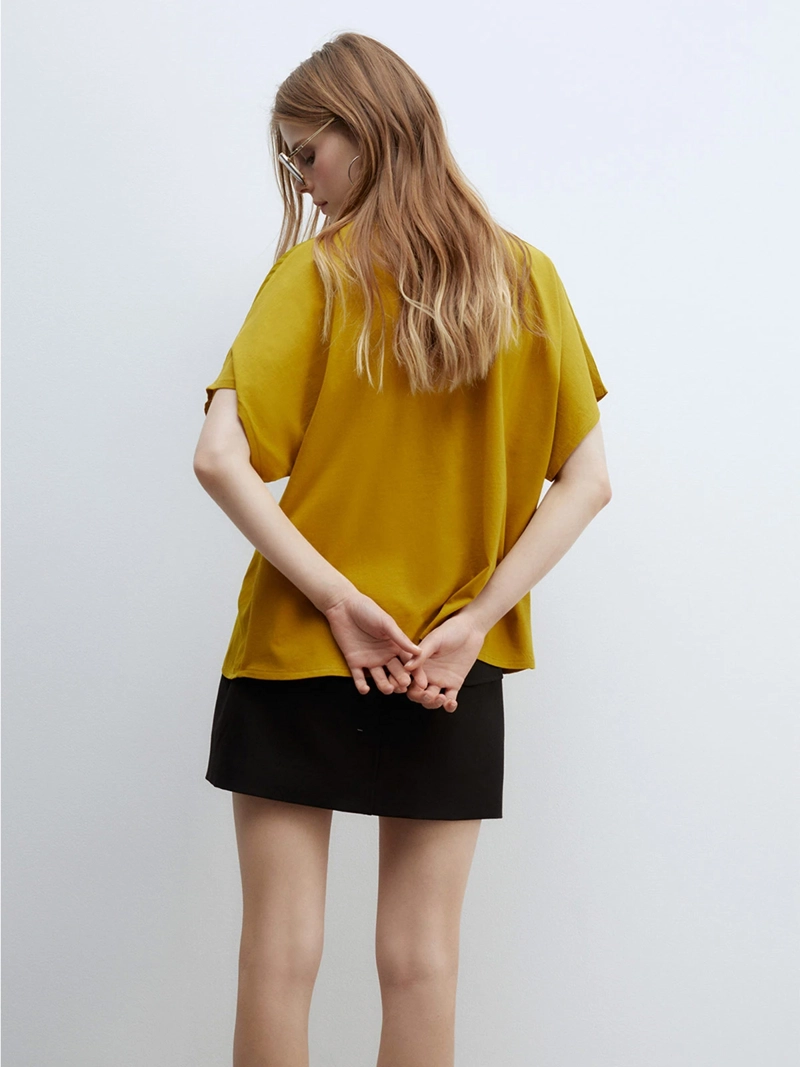 POLERA MUJER SFERA ALGODÓN SATIN FLUIDA - 2