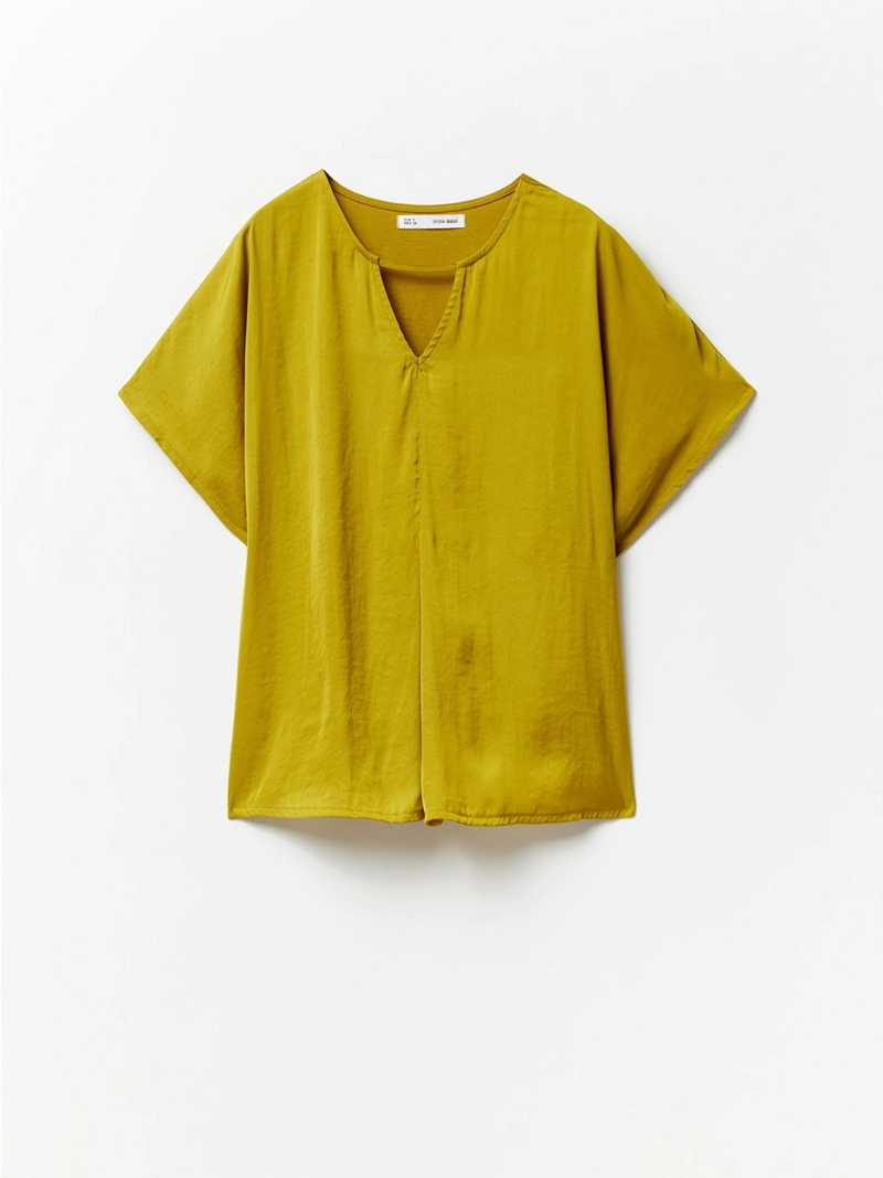 POLERA MUJER SFERA ALGODÓN SATIN FLUIDA - 6