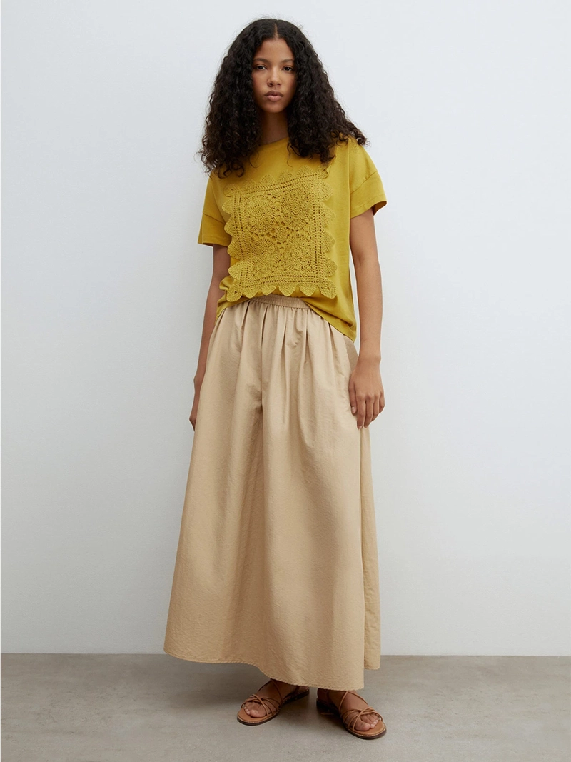 POLERA MUJER SFERA ALGODÓN CROCHET - 3