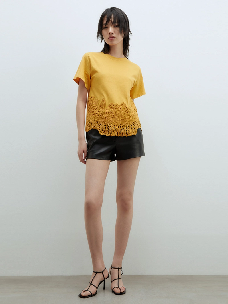 POLERA MUJER SFERA ALGODÓN CROCHET - 5