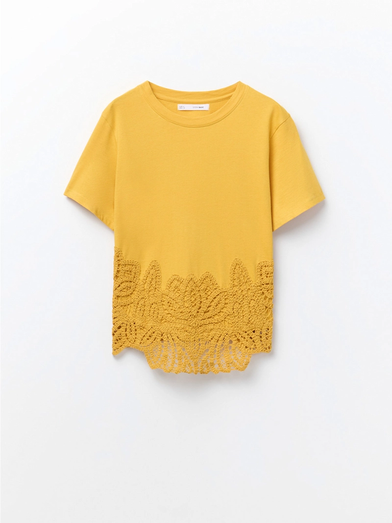 POLERA MUJER SFERA ALGODÓN CROCHET - 7