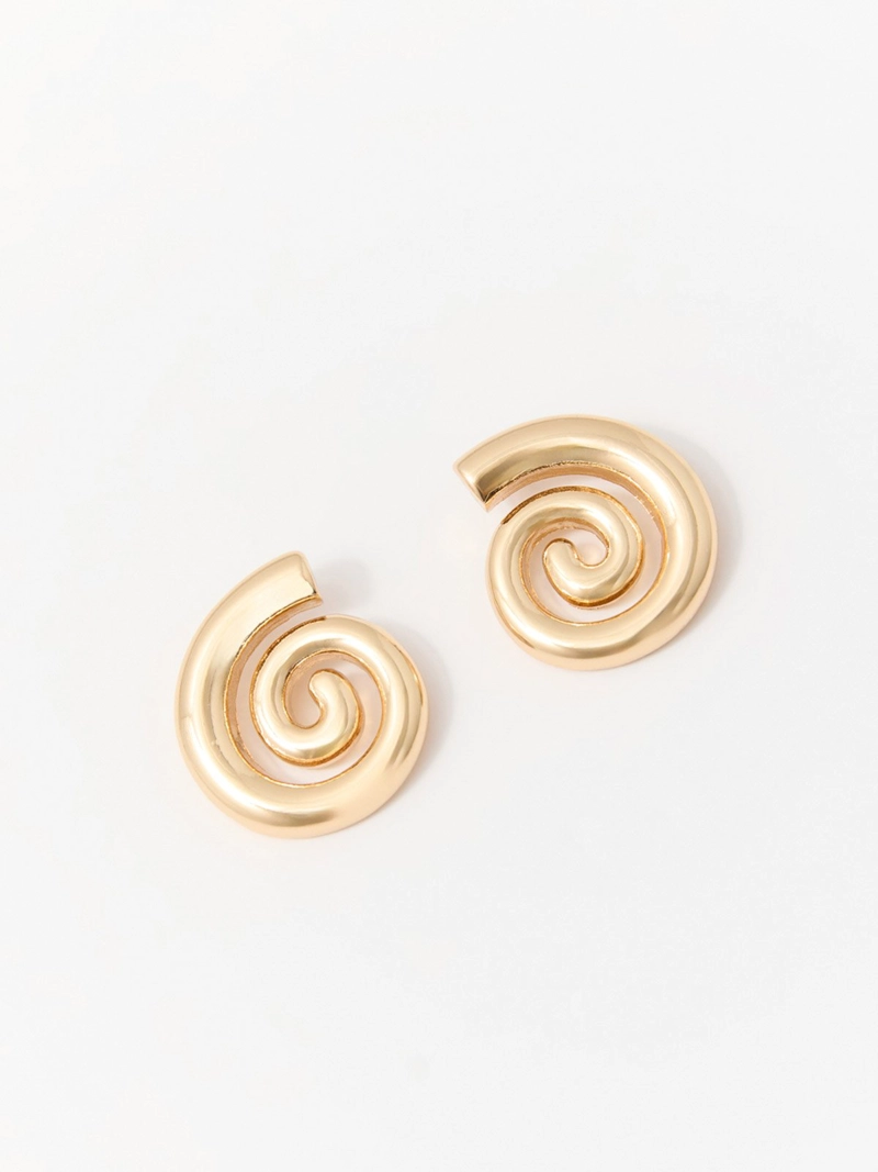 CONJUNTO COLLAR + AROS MUJER SFERA ESPIRAL - 2