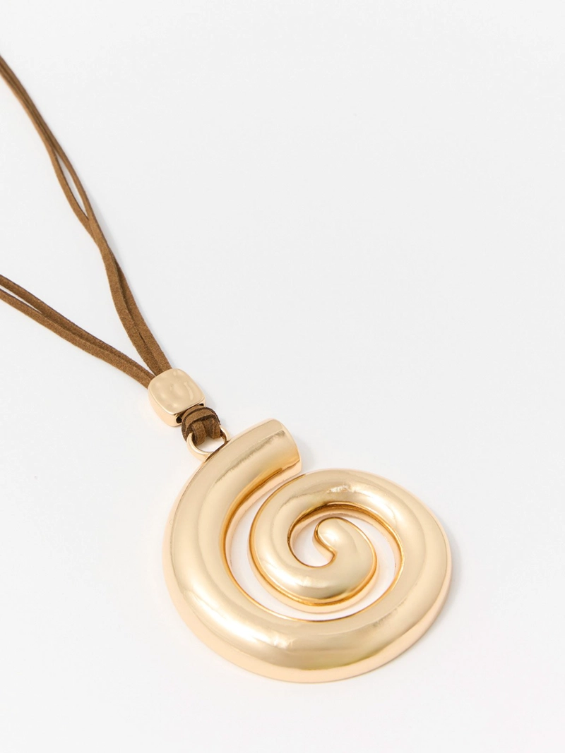 CONJUNTO COLLAR + AROS MUJER SFERA ESPIRAL - 3