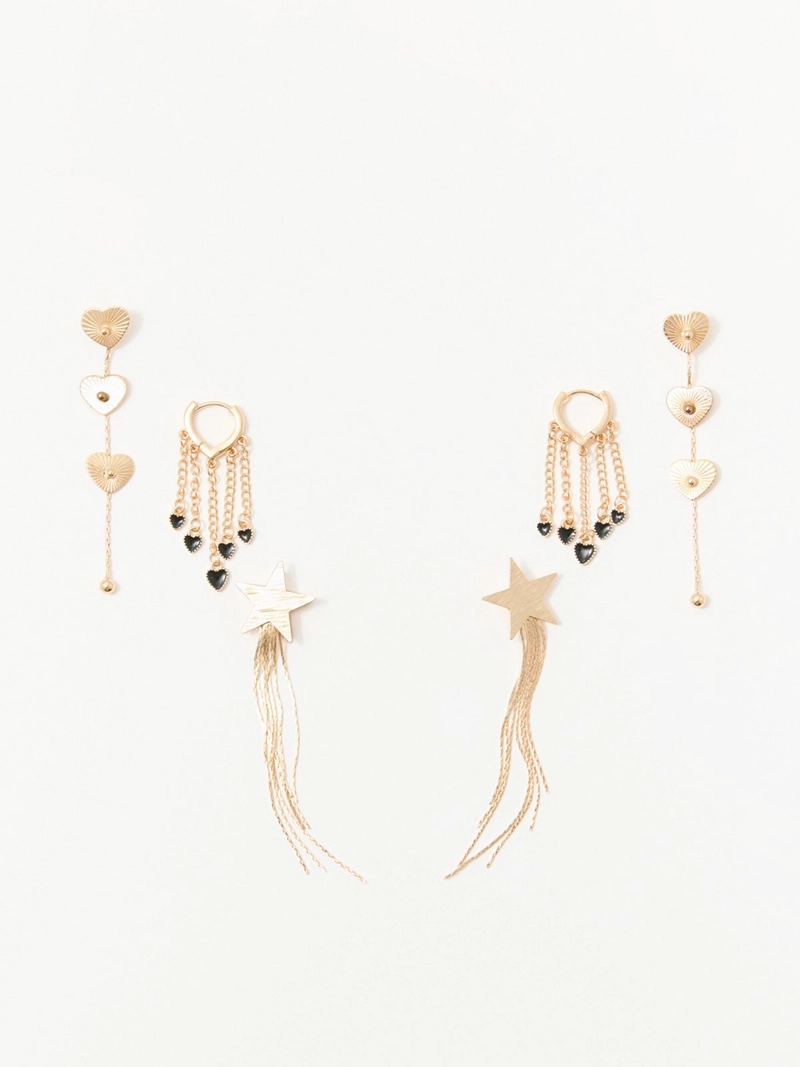 SET X3 AROS MUJER SFERA ESTRELLAS - 1