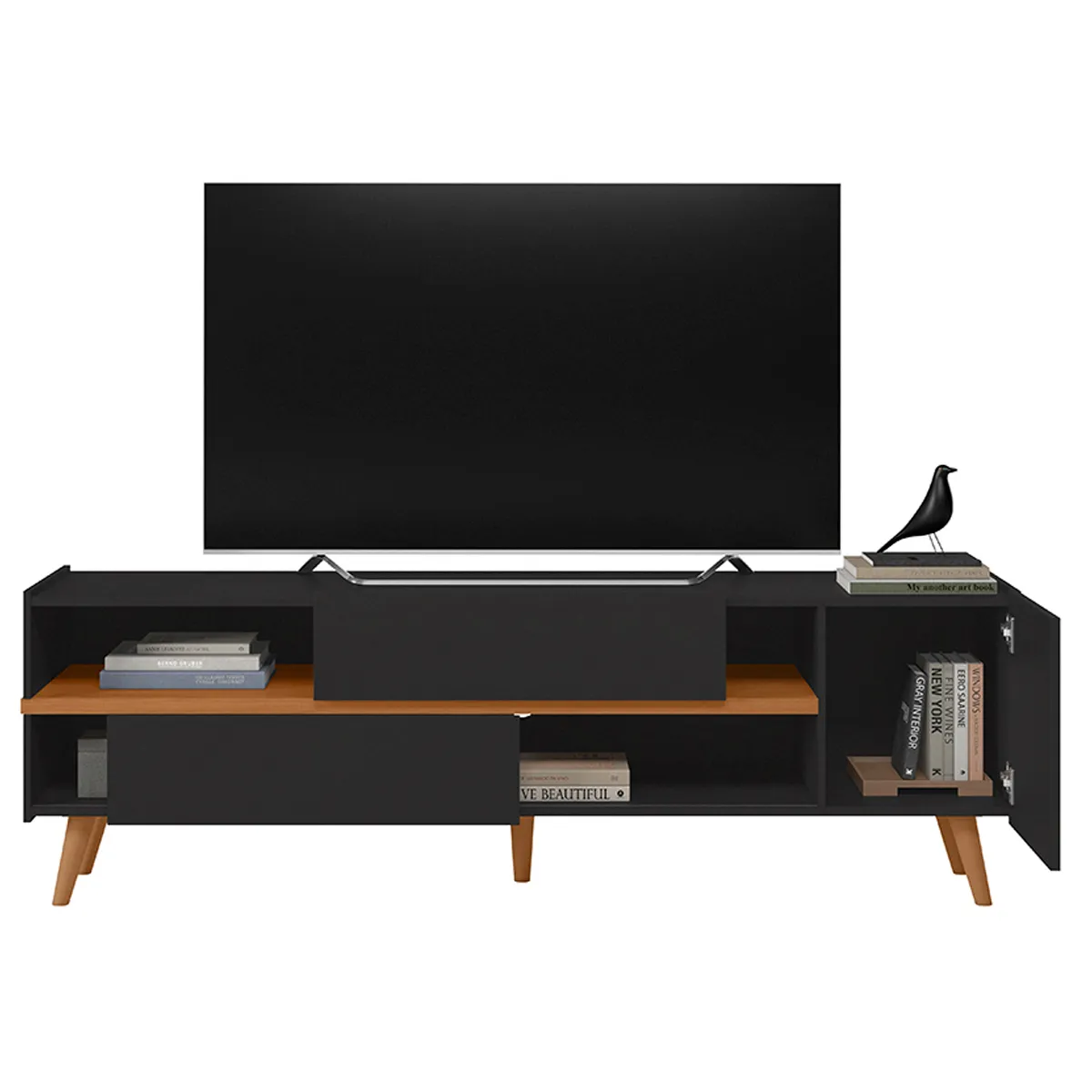 RACK TV ALTAVISION PURUS CAFÉ/NEGRO 65" - 4