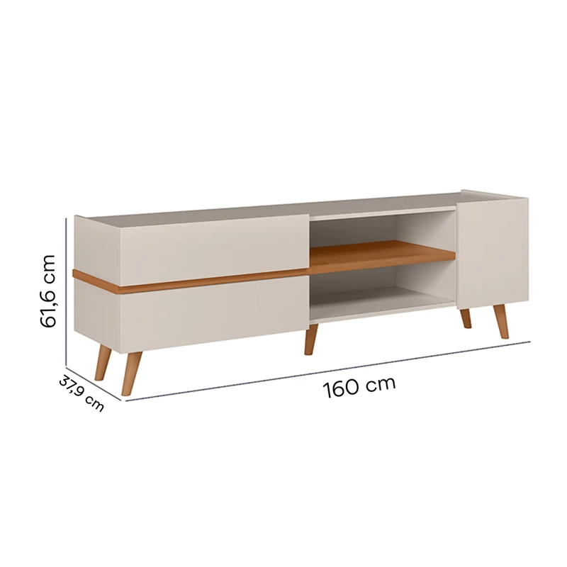 RACK TV ALTAVISION PURUS CAFÉ/BLANCO 65" - 5