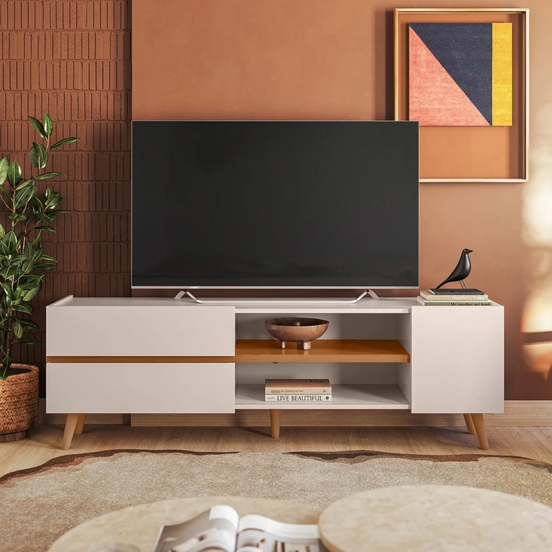 RACK TV ALTAVISION PURUS CAFÉ/BLANCO 65" - 6