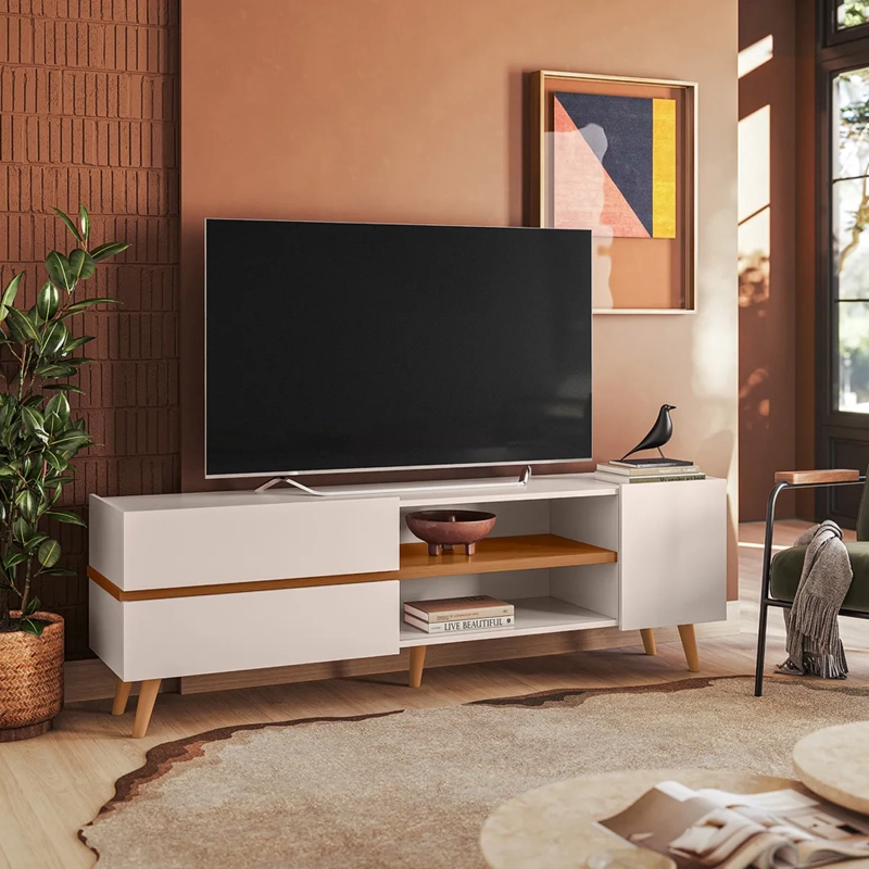 RACK TV ALTAVISION PURUS CAFÉ/BLANCO 65" - 7
