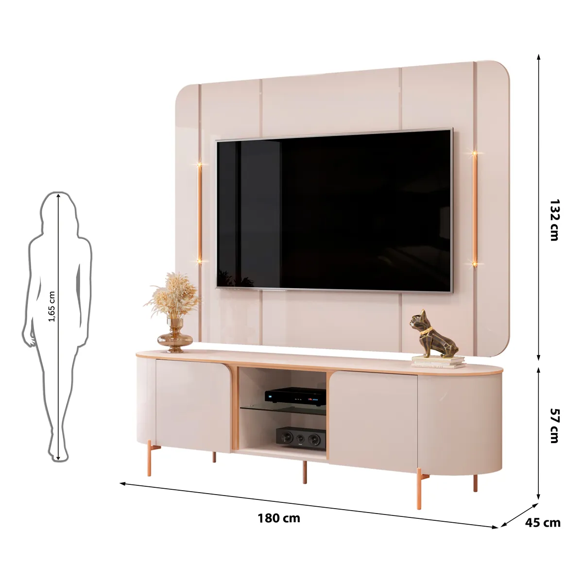 RACK TV ALTAVISION SPACE NEGRO 50" - 7