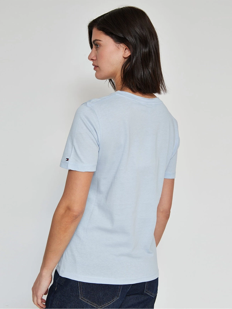 POLERA MUJER TOMMY HILFIGER ALGODÓN MANGA CORTA - 2
