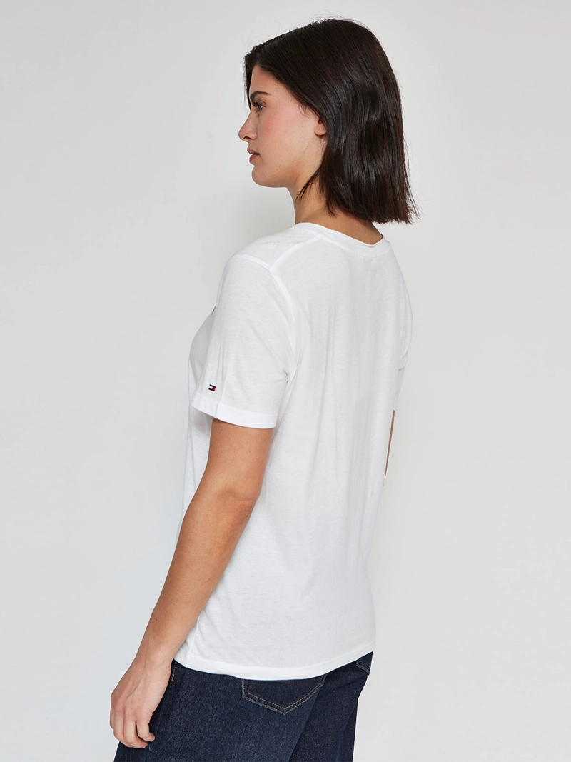 POLERA MUJER TOMMY HILFIGER ALGODÓN MANGA CORTA - 2