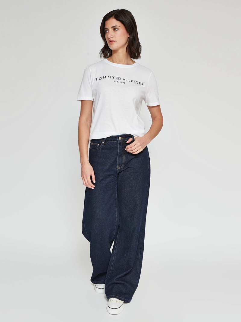 POLERA MUJER TOMMY HILFIGER ALGODÓN MANGA CORTA - 4