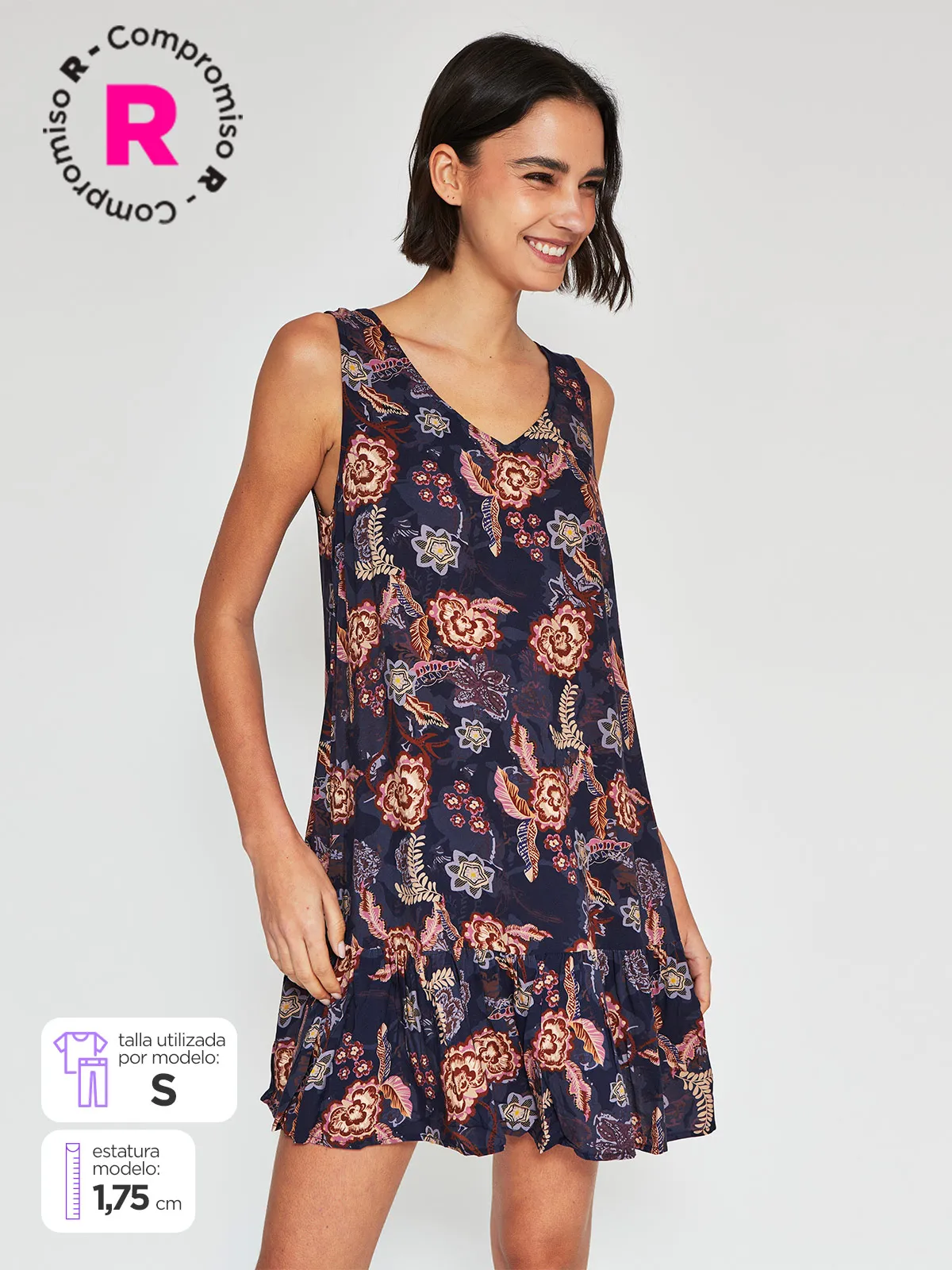 VESTIDO MUJER REGATTA CORTO CUELLO REDONDO - 1