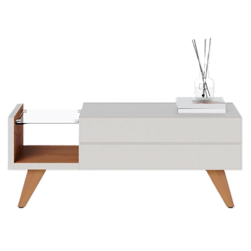 MESA DE CENTRO DI PORETTI DESIGN NORONHA BLANCO 90 X 54 CM 1C - 1