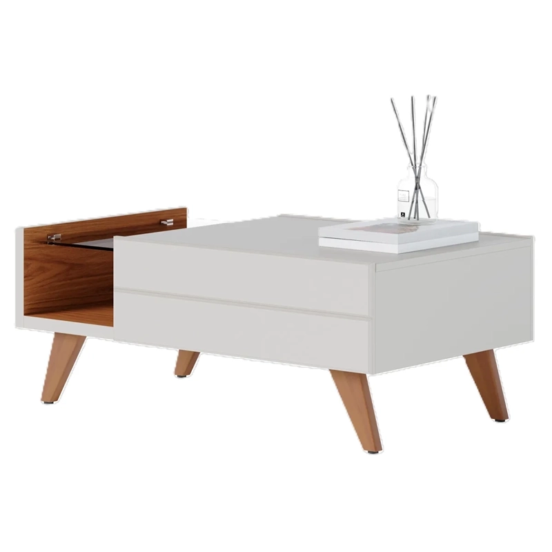 MESA DE CENTRO DI PORETTI DESIGN NORONHA BLANCO 90 X 54 CM 1C - 2